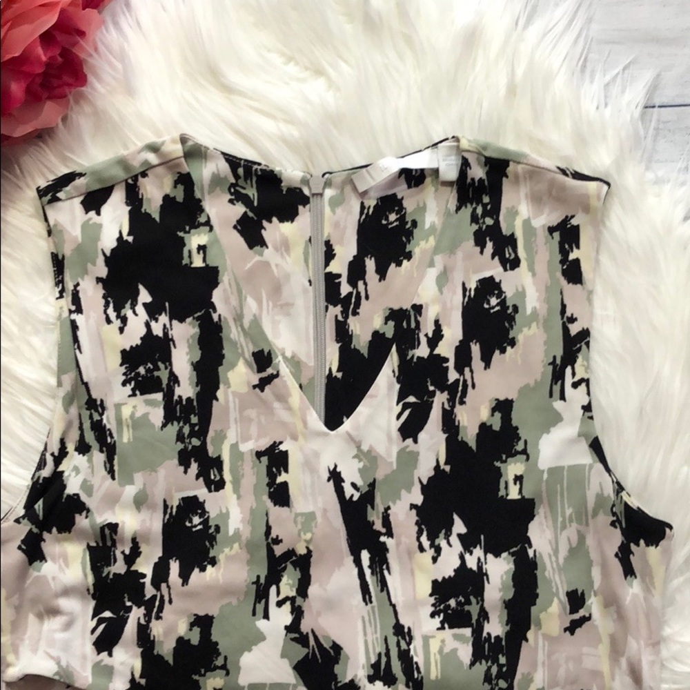 Hugo Boss Black and Gray Camouflage Blouse - Picture 4 of 8